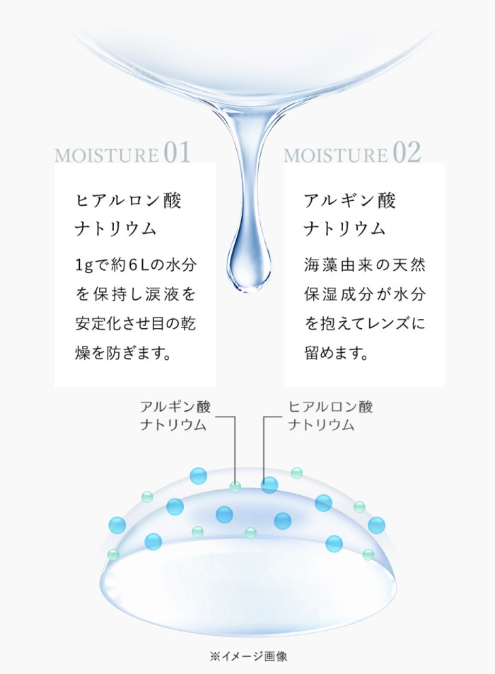 2種類のうるおい成分配合のダブルモイスチャー効果で乾燥を防ぐ