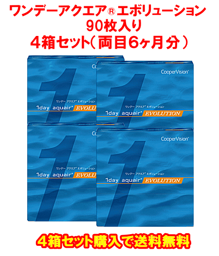 ワンデーアクエアエボリューション送料無料4箱セット