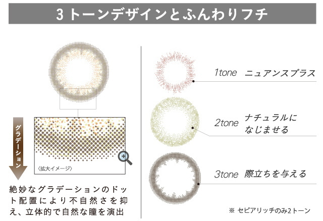 イノセント　３トーンで自然なフチ