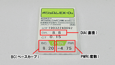 ボシュロムEX-O2のデータと注文方法